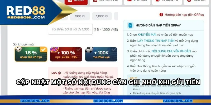 Cập nhật một số nội dung cần ghi nhớ khi gửi tiền